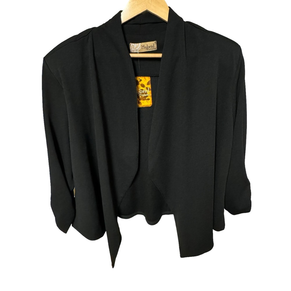 Women’s Hybrid & Company casual open front‎ black blazer size 2X. NWT